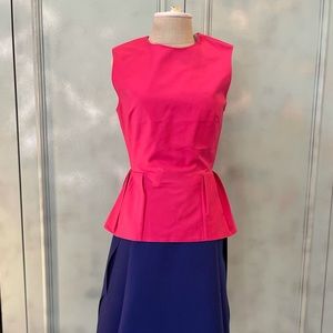 Christian Dior Pink Peplum Blouse